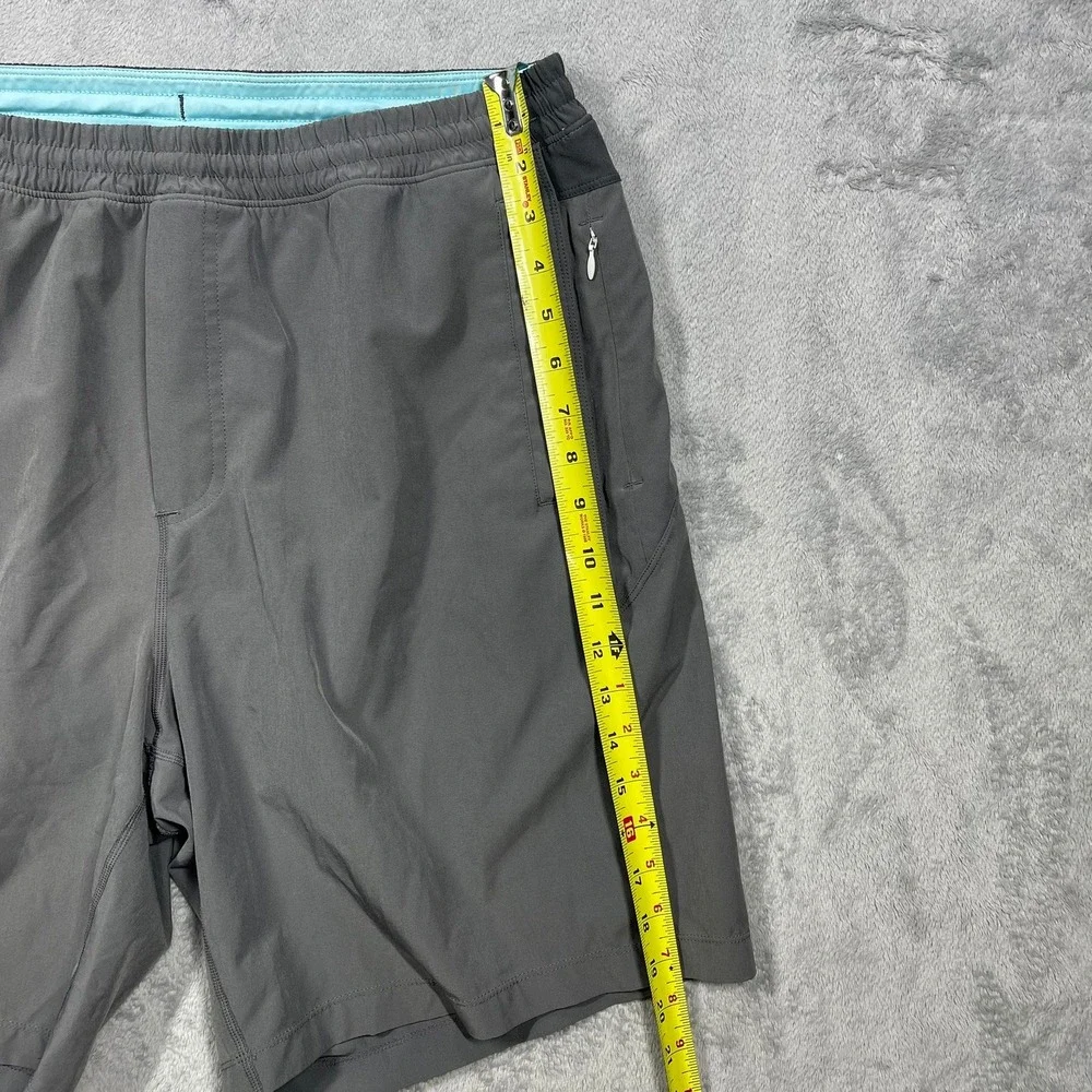 Birddogs Gym Shorts Mens XXL Gray Lined Athletic Zipper Pockets